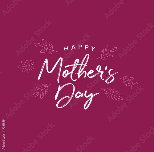 Happy Mother's Day Vector Typography