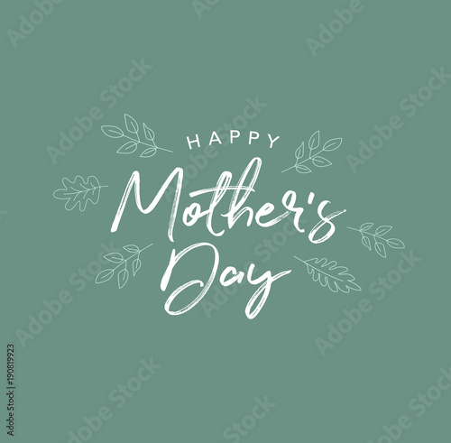 Happy Mother's Day Holiday Vector Script