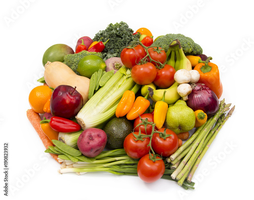 Beautify Array of Fresh Fruits and Vegetables © pamela_d_mcadams