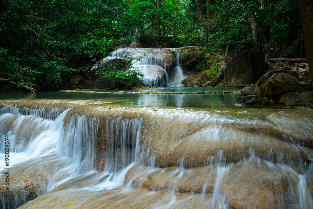 Erawan waterfall in Thailand National Park Erawan waterfall in Thailand National Park