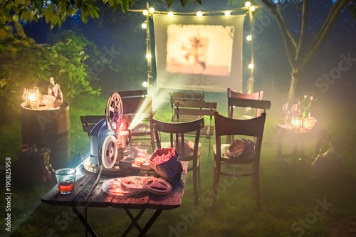 Small cinema with retro pro...