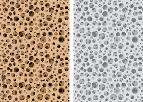 Seamless Micro Bone structure in vector design