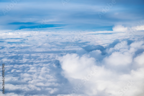 View of sky above the clouds from plane © successphoto