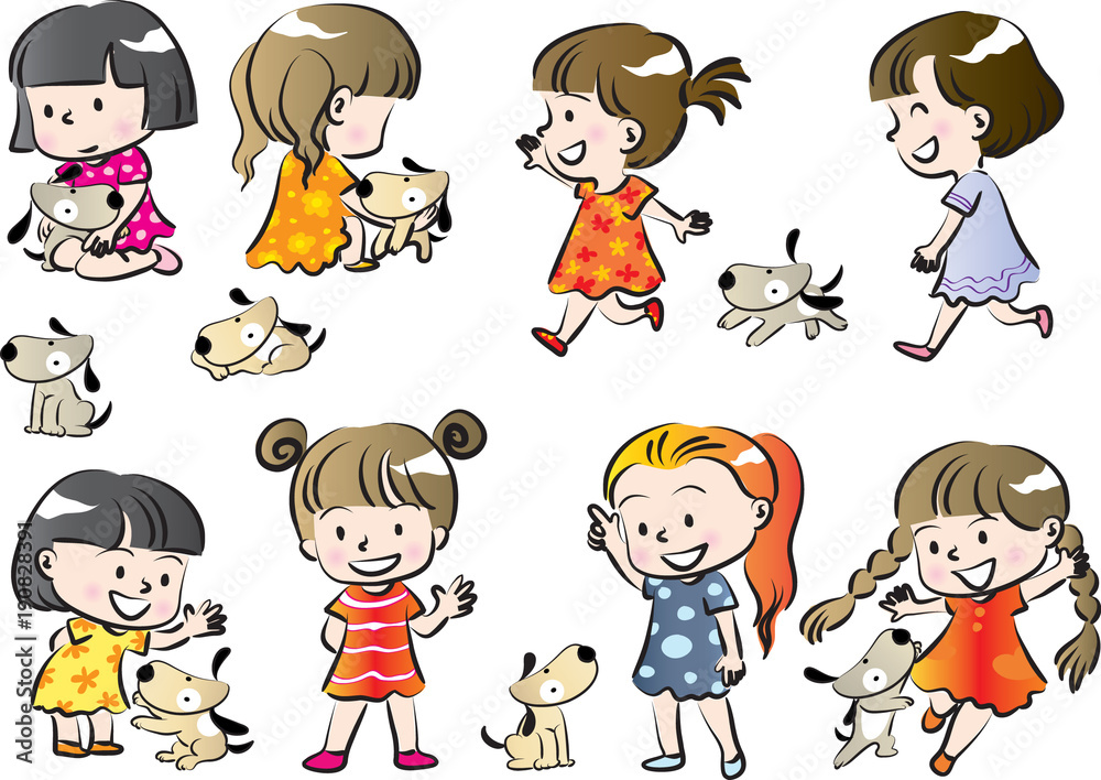 Naklejka premium education kids set