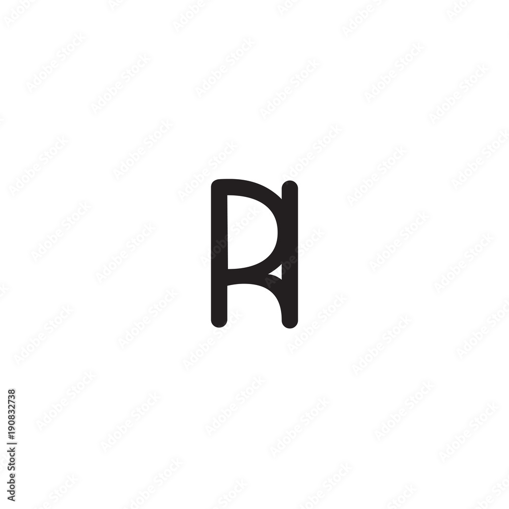 initial letter rounded logo modern initial letter rounded logo modern