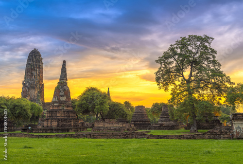 The old temple in Thailand, Phra Nakhon Si Ayutthaya, Thailand