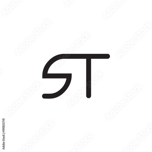 initial letter rounded logo modern