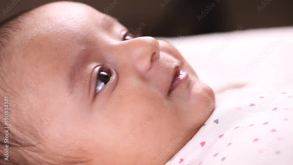 Cheerful newborn baby boy Cheerful newborn baby boy