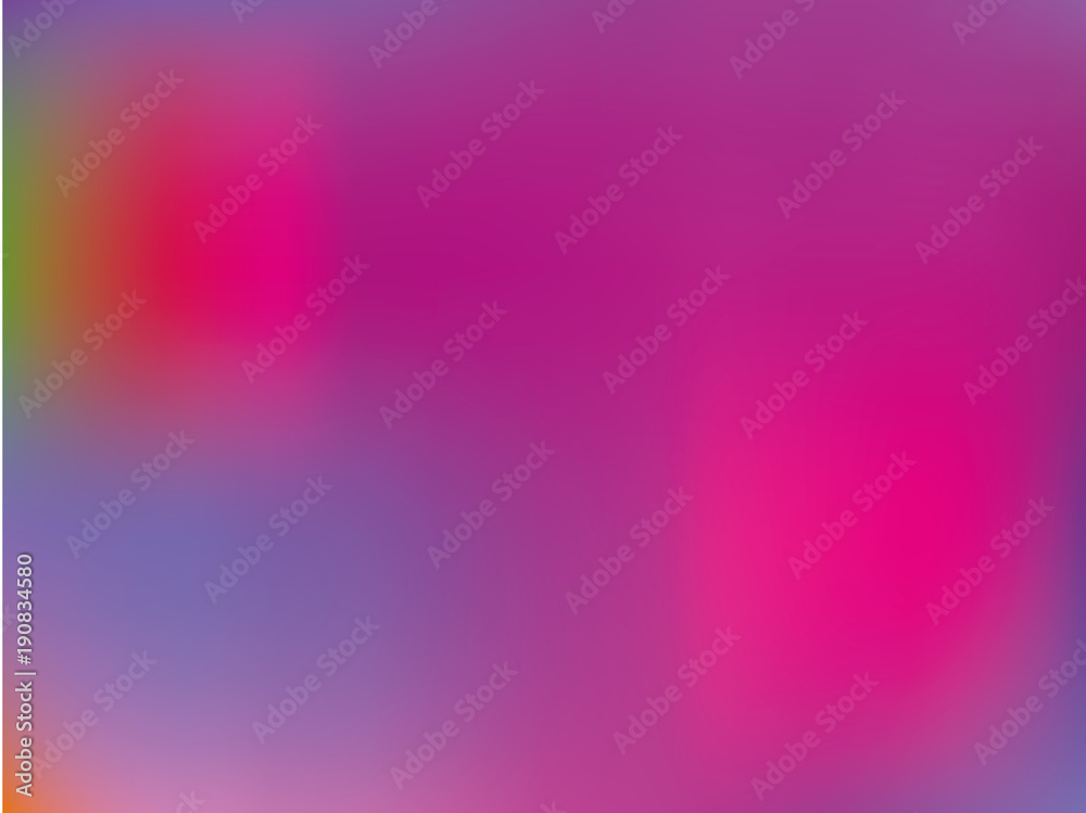 Abstract bright blurred background. Smooth gradient texture color. Vector illustration. 