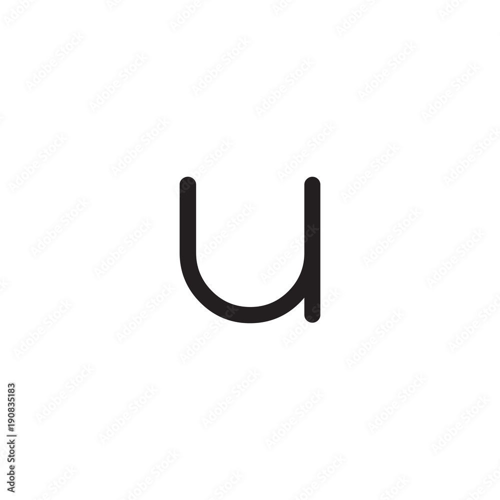 initial letter rounded logo modern