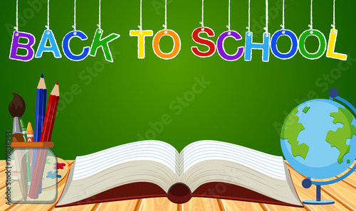 Background theme for back to school