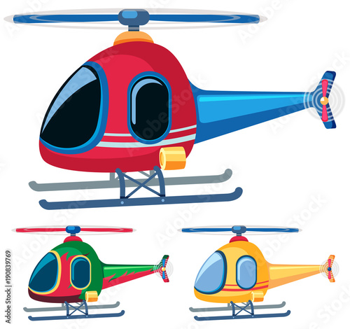 Helicopters in three designs