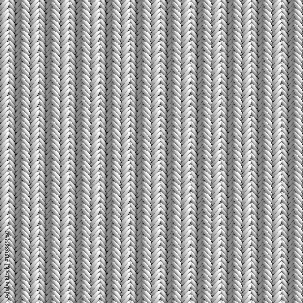 3D illustration - The background of the knit material. The seamless pattern.