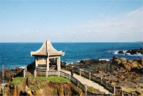 View of the ocean from Heping island Park, Keelung, Taiwan photo