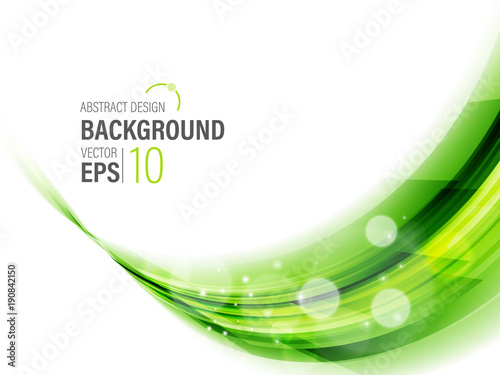Abstract Modern Background With Green Curve Line Motion , Wallpaper , Banner, Presentation Background , Vector , Illustration