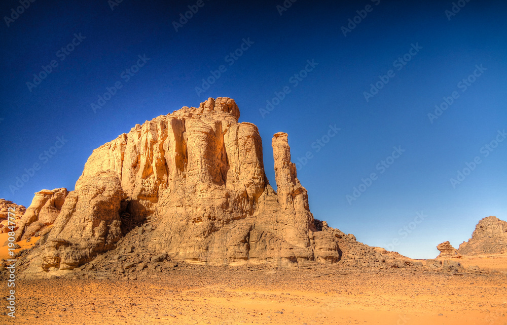Abstract Rock formation at Tamezguida in Tassili nAjjer national park, Algeria Abstract Rock formation at Tamezguida in Tassili nAjjer national park, Algeria