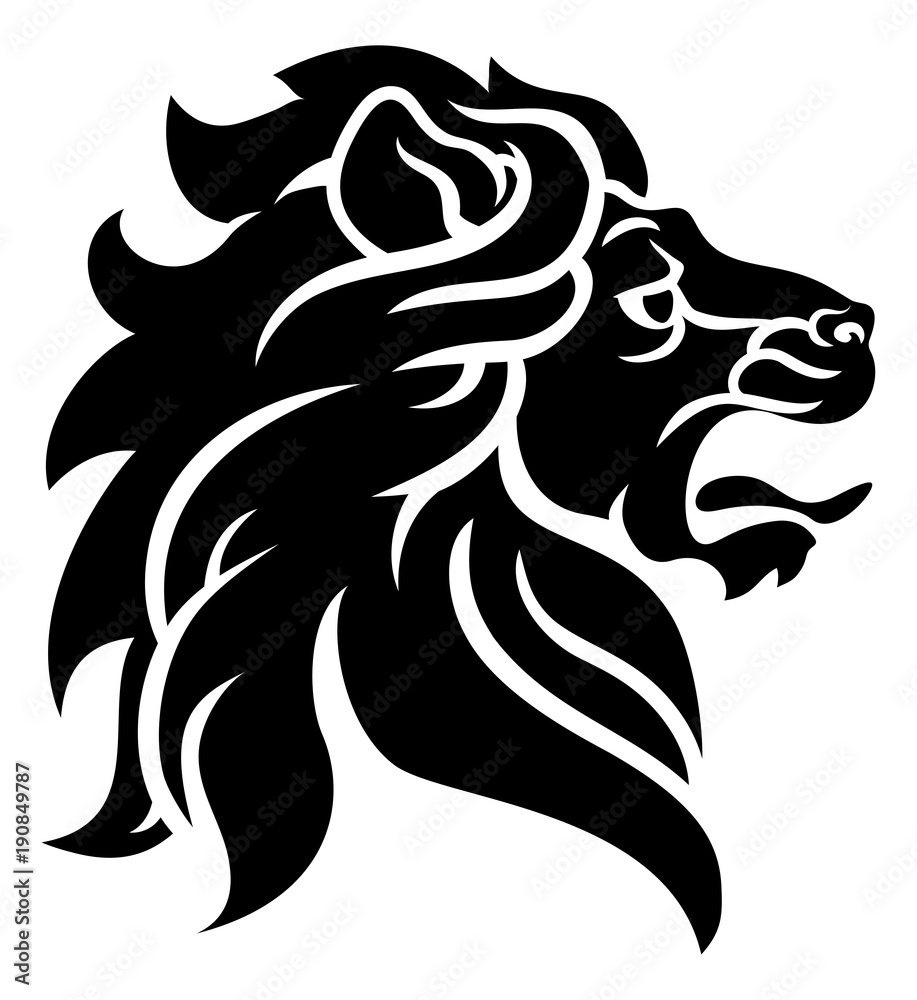 Lion Head Side On Lion Head Side On