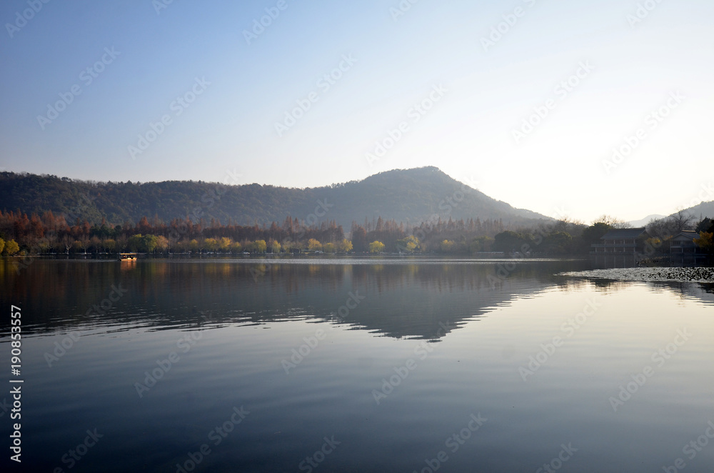 Landscape of West lake in Hangzhou, China