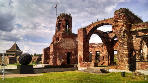 Ruins of the medieval Oreshek fortress in Shlisselburg, Russia.   photo