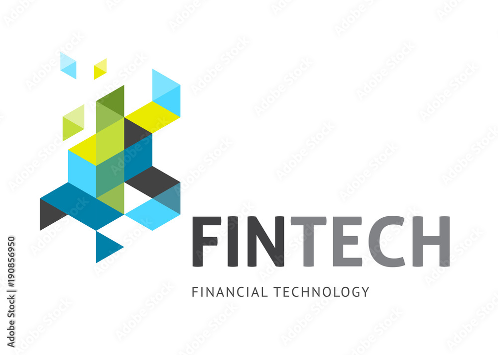 Modern logo concept design for fintech 