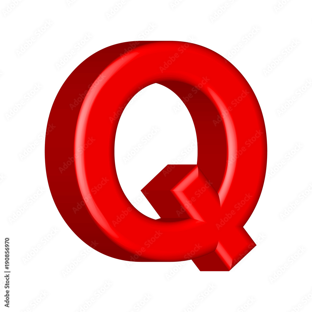 Letter Q from chrome solid alphabet. There is a clipping path Letter Q from chrome solid alphabet. There is a clipping path