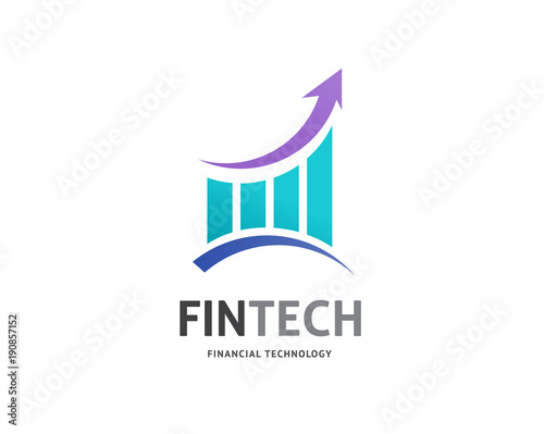 Modern logo concept design for fintech 