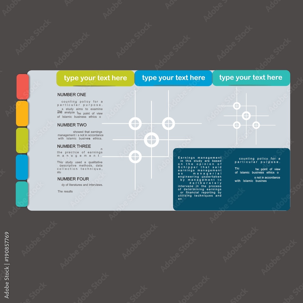 Naklejka premium page template