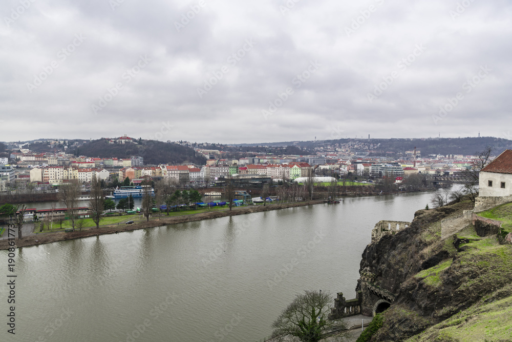 On the steep Bank of the Vltava river