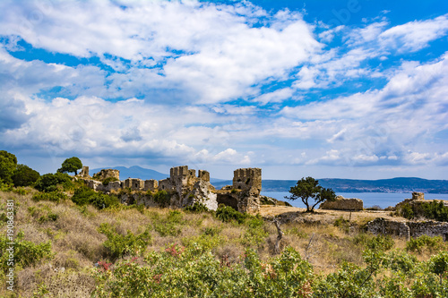 Palaiokastro castle of ancient Pylos. Greece