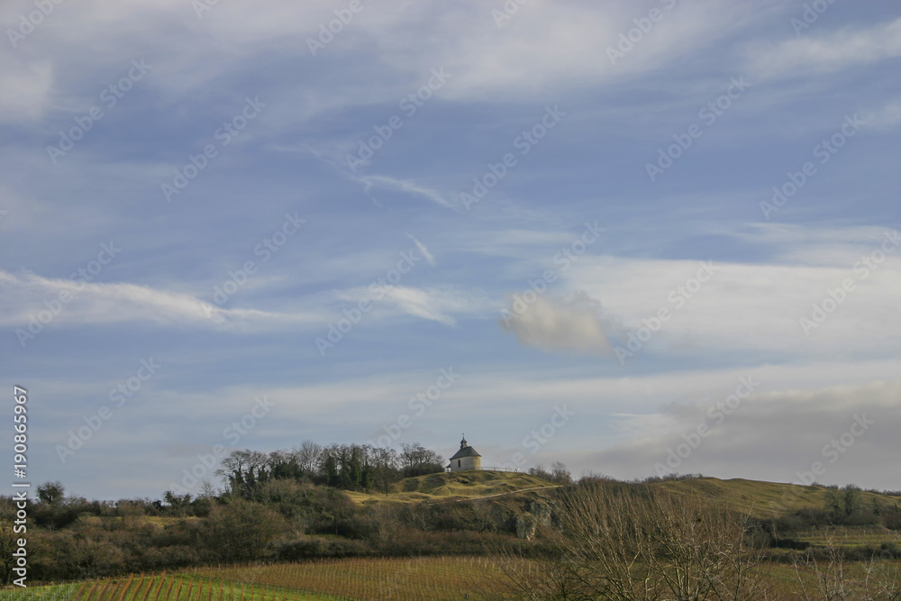 Obraz premium Mater-Dolorosa-Kapelle auf der Kuppe der Kleinen Kalmit