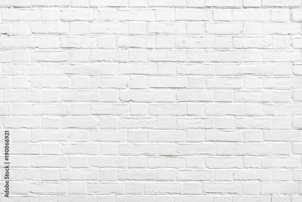 Fototapeta premium Szczegół biała ściana z cegieł tekstura