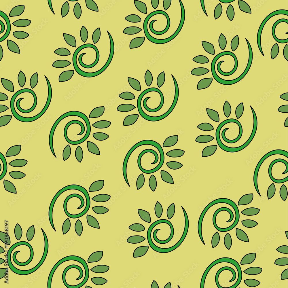 Abstract floral dynamical seamless vector pattern Abstract floral dynamical seamless vector pattern