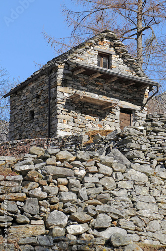 Berghütte im Schweizer Tessin