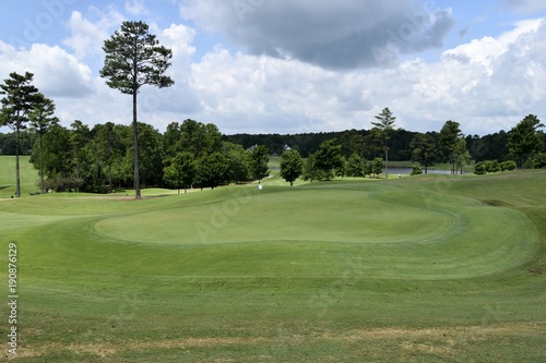 Golf course fairway landscape