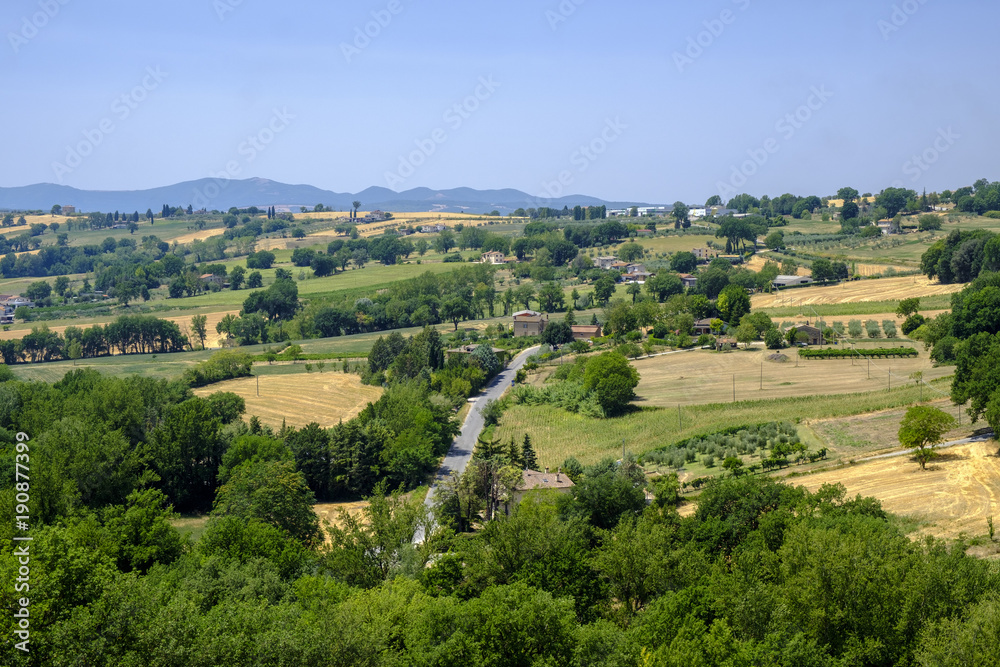 Country landscape from Massa Martana, Umbria