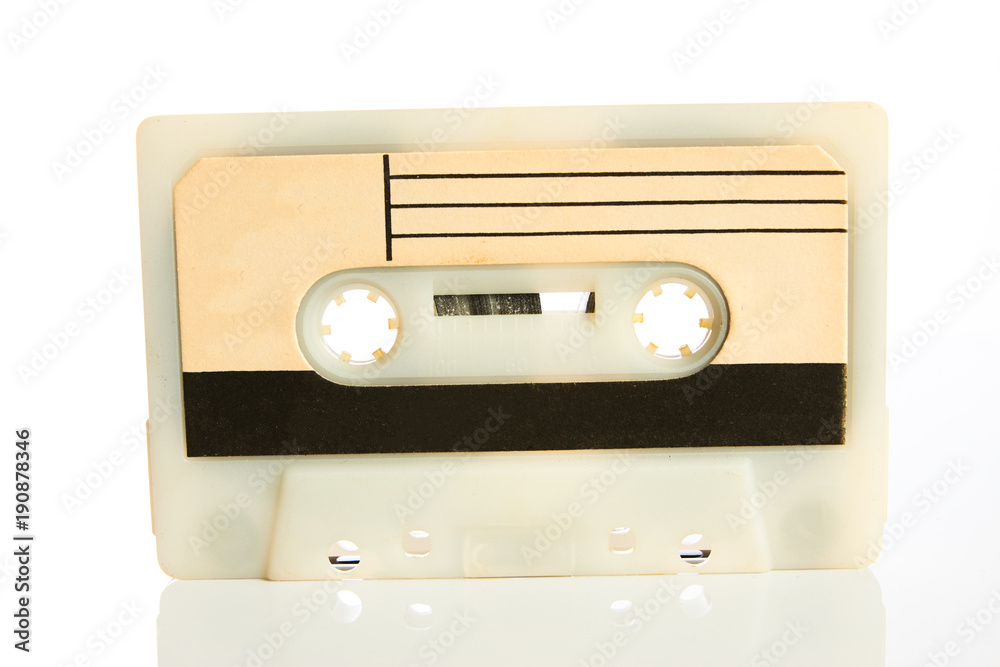 Obraz premium Old retro audio cassette tapes 