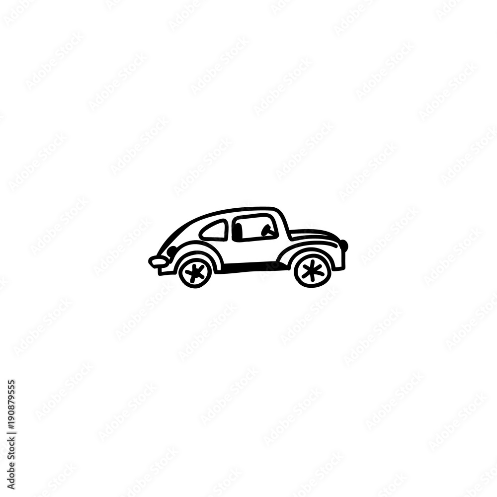 Fototapeta premium Car cartoon icon