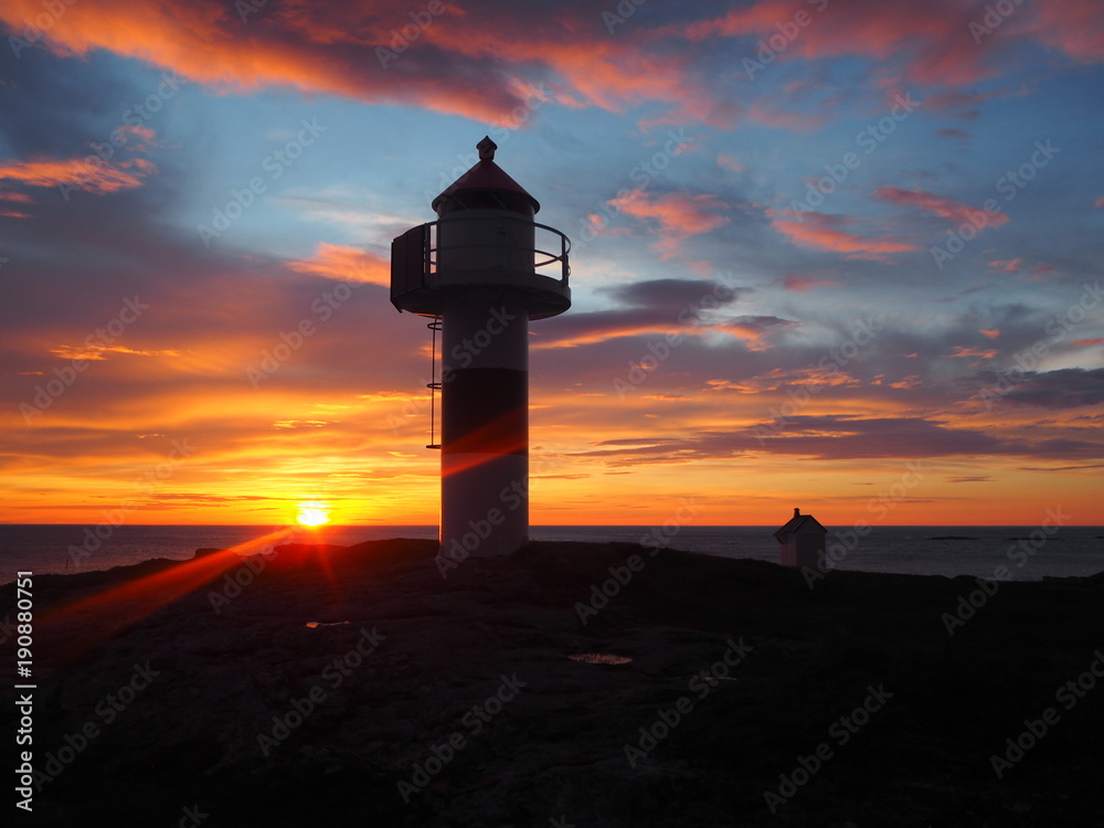 La norvège, le soir La norvège, le soir