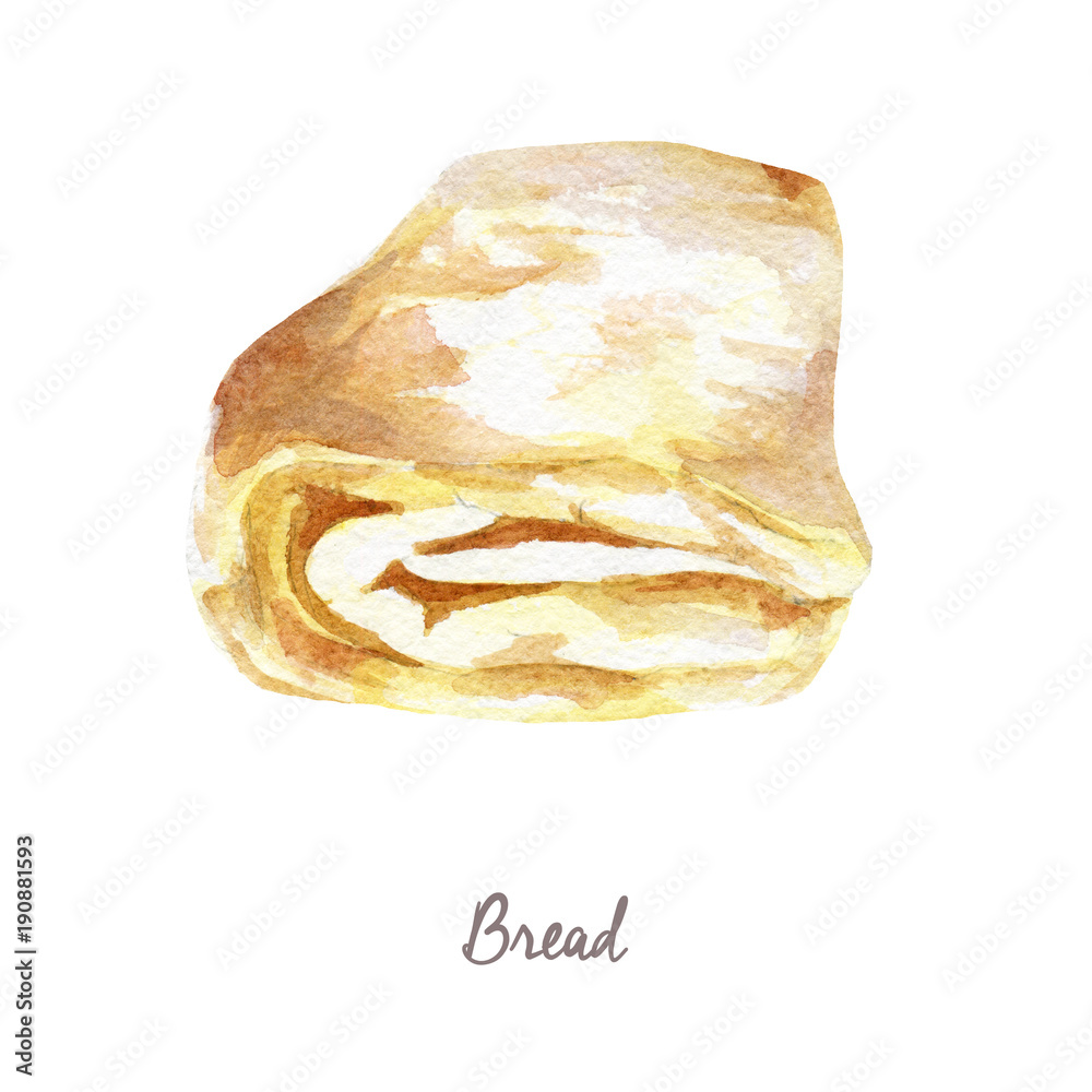 Watercolor bakery Clipart - dough