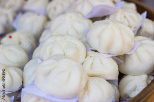 Chinese white steamed stuff bun 