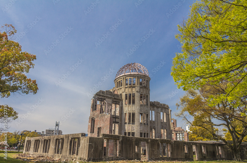 Fototapeta premium Atomic bomb memorial in Hiroshima Japan