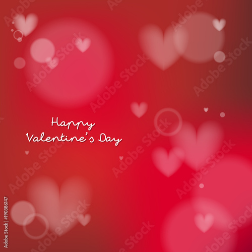 Happy valentines day design elements. Vector illustration. Red Background With Ornaments. Be my Valentine Background. © neapneap