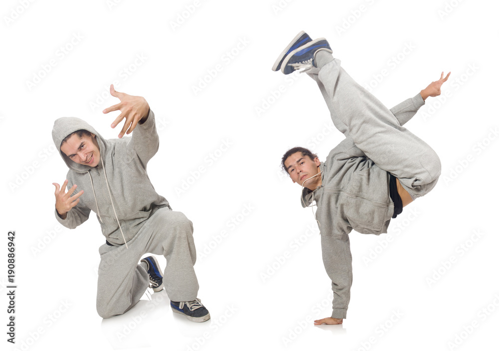 Fototapeta premium Young man isolated on the white background