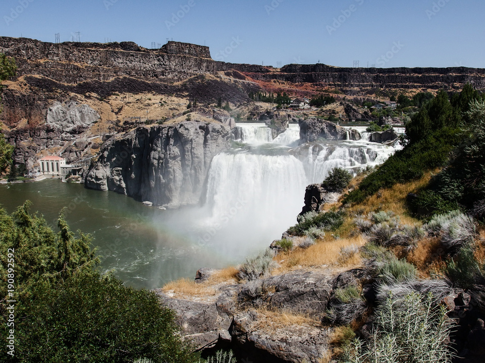 Beautiful Shoshone Falls waterfalls in USA