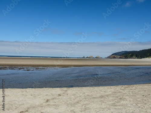 Beautiful landscape of Cannon Beach in Oregon