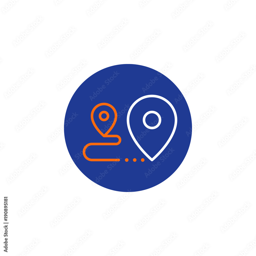 Delivery icon, order shipping, distribution services, relocation concept Delivery icon, order shipping, distribution services, relocation concept