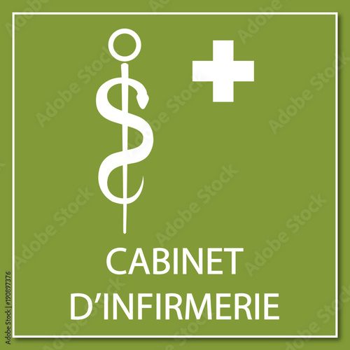Logo cabinet d'infirmerie.