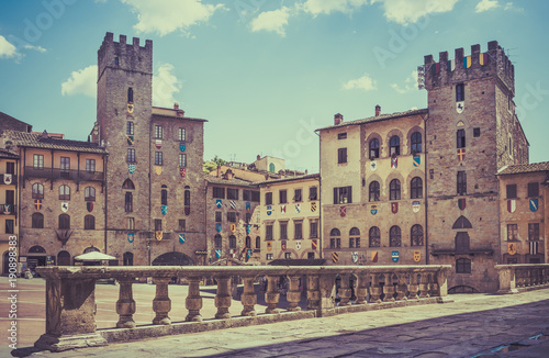 Piazza Grande in Arezzo, Italy