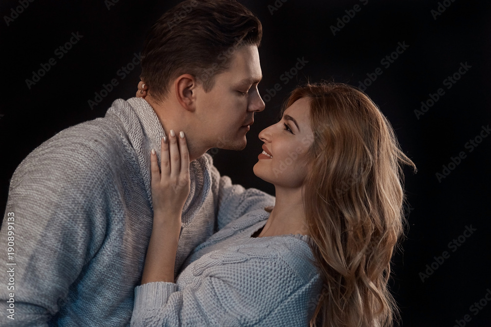 Beautiful man and woman portrait Beautiful man and woman portrait