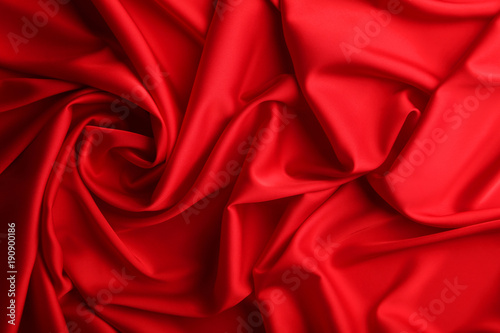 Background of red satin fabric